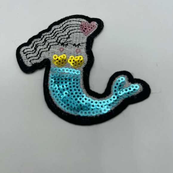 Shell Mermaid Sequined Patches, Set of 3, NWT - Picture 9 of 10